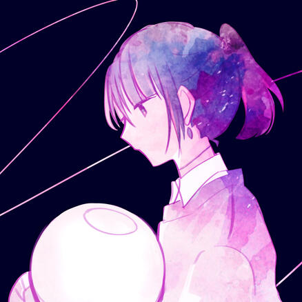 Sketch of girl carrying a lantern